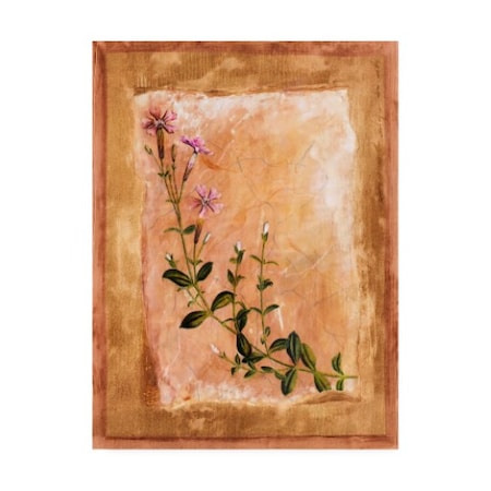 Pablo Esteban 'Pink Flowers Painting' Canvas Art,24x32